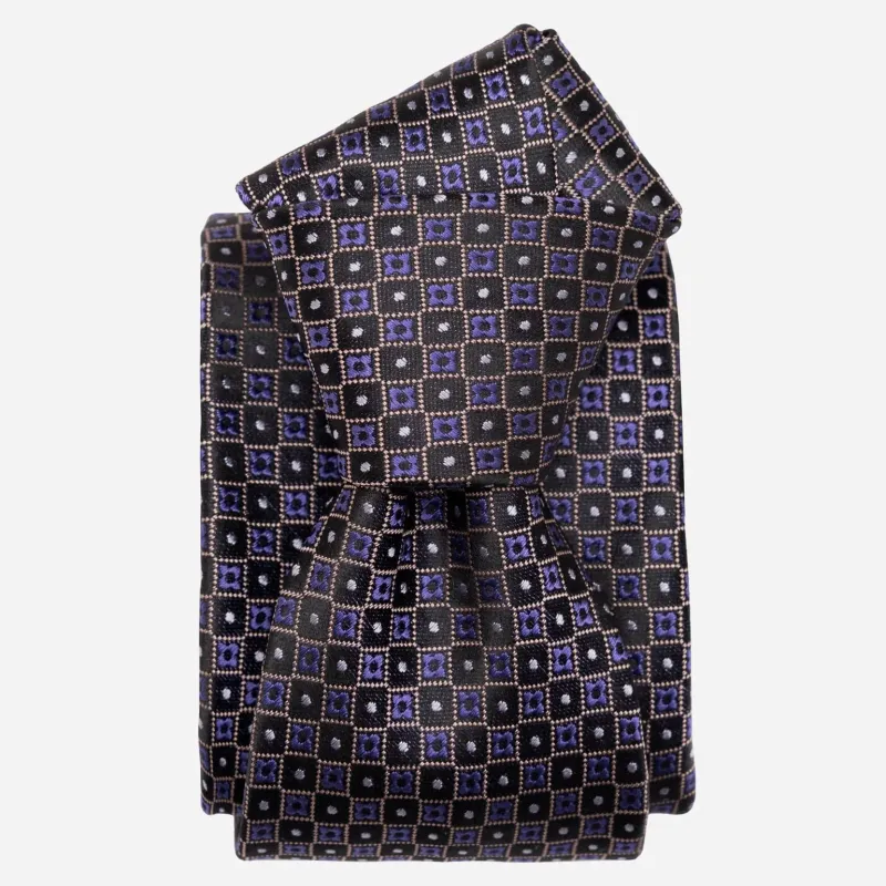 Ravenna - Seidenjacquard Krawatte - Lila