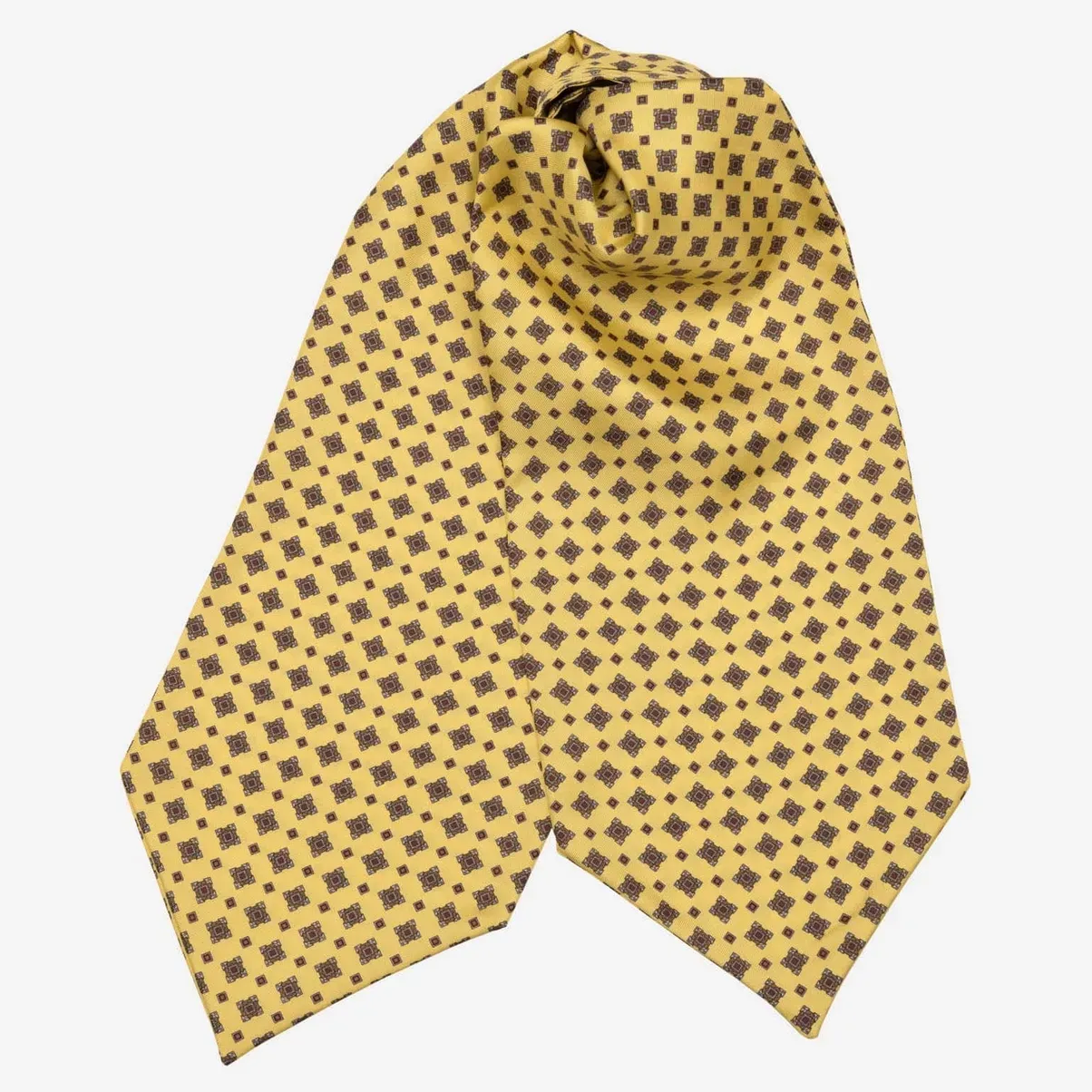 Corbara - Ascot Krawattenschal aus Seide Gelb