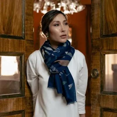 SCHAL aus WOLLE - KASCHMIR