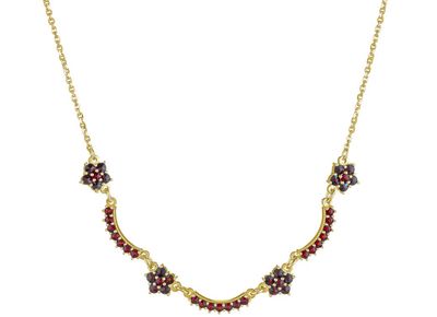 Halskette böhmischer Granat