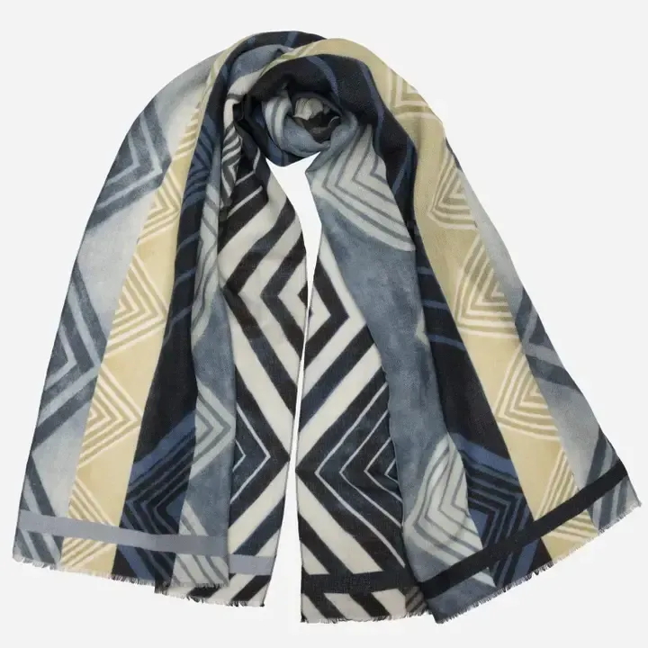 Corvara - Wollschal Blau