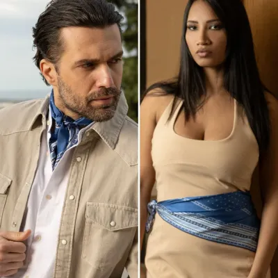 Verona - Seidenhalstuch - Marineblau Verona - Seidenhalstuch - Marineblau