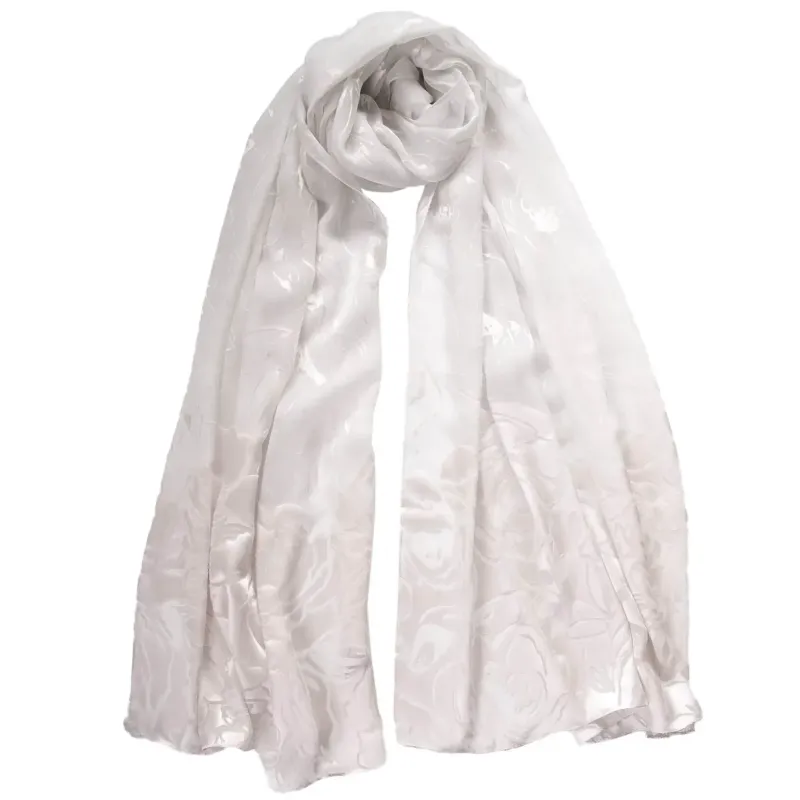 Yasmin - Seidenschal - Perle