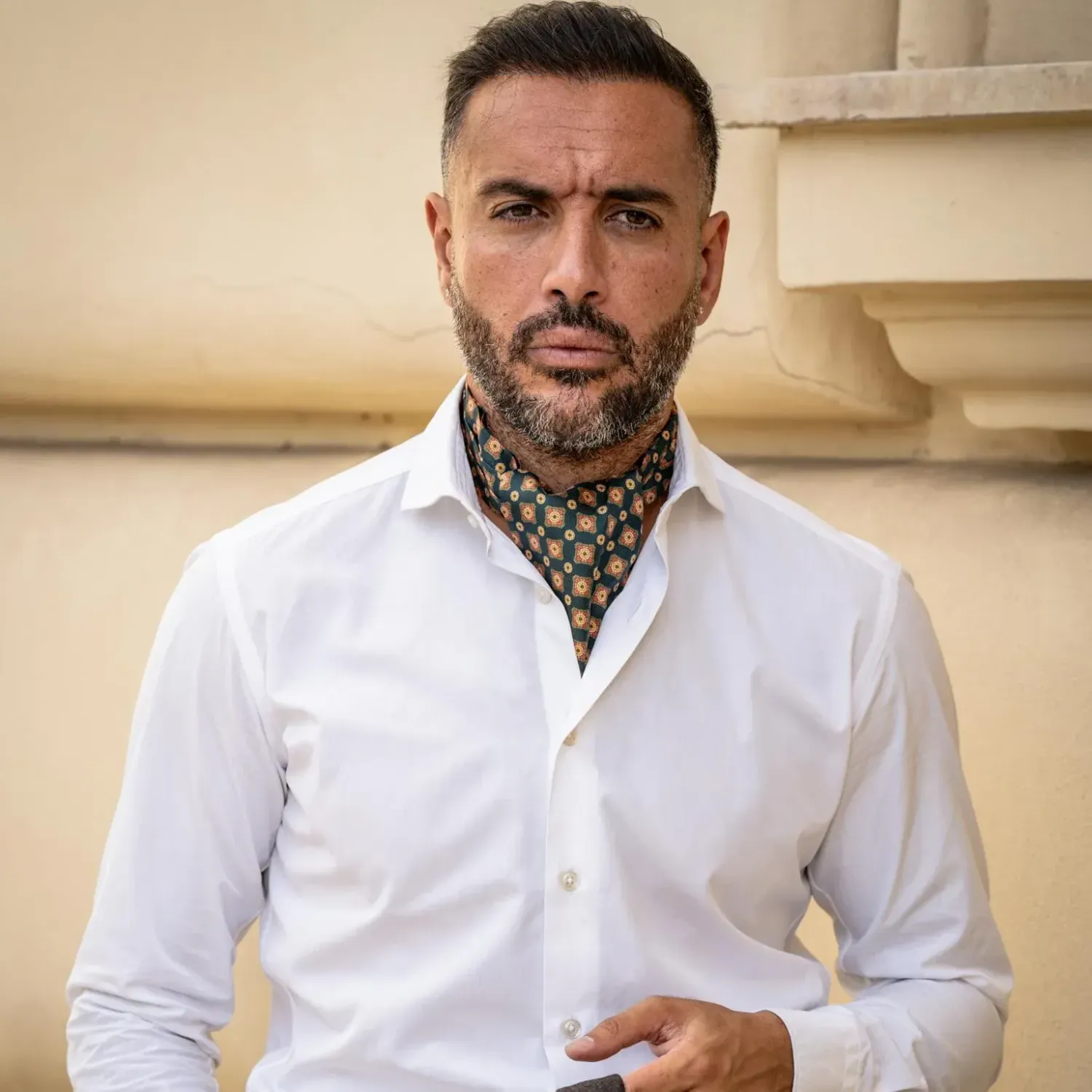 Barberini - Ascot Krawattenschal aus Seide Waldgrün