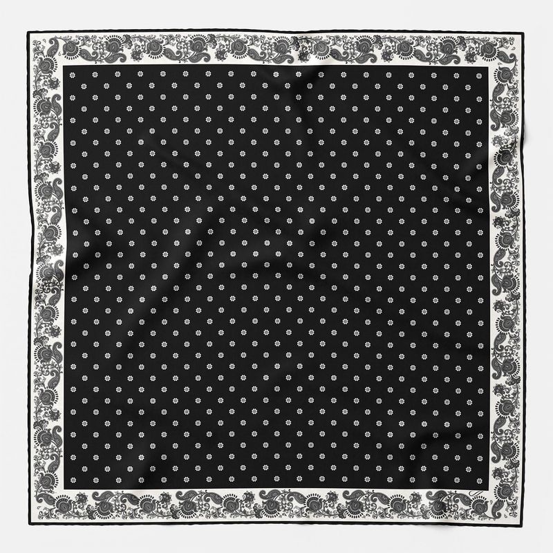 Diego Seidenhalstuch Schwarz