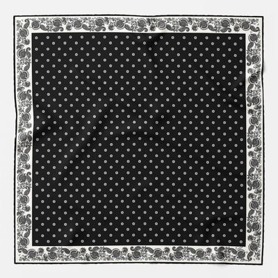 Diego Seidenhalstuch Schwarz