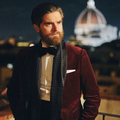 Savona  - schmale Seidenschal schwarz