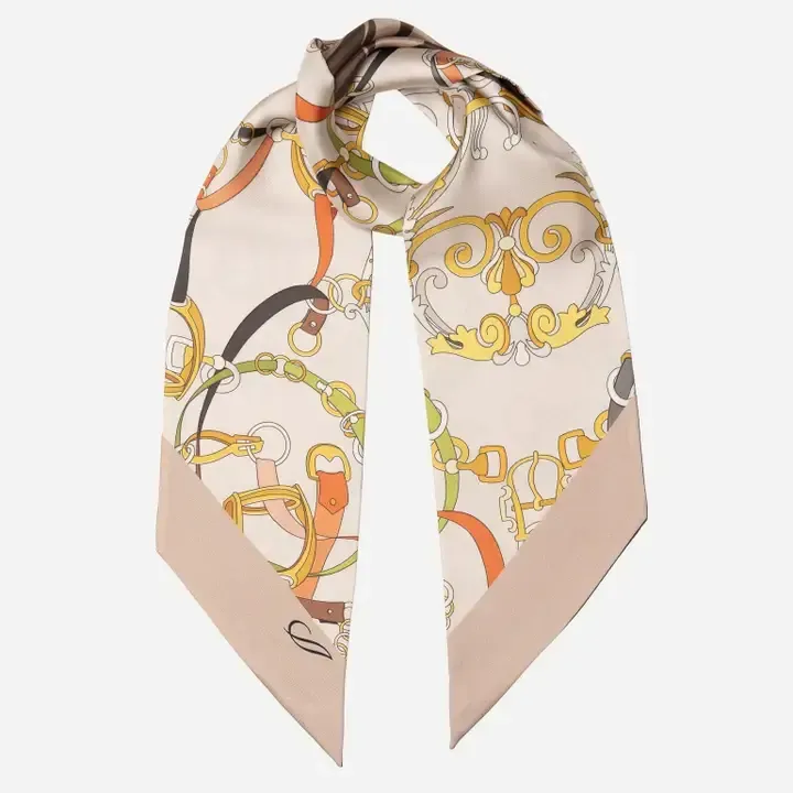 Silvia Bandeau aus Seide caffe latte