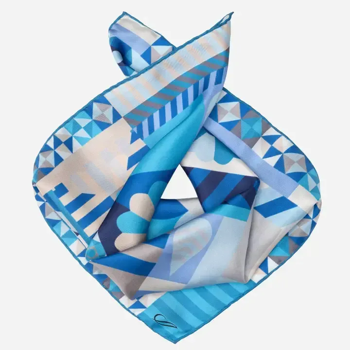 Giulietta Seidenbandana blau