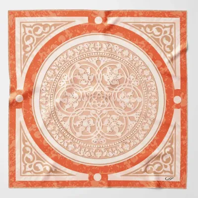 Noto - Seidentaschentuch orange