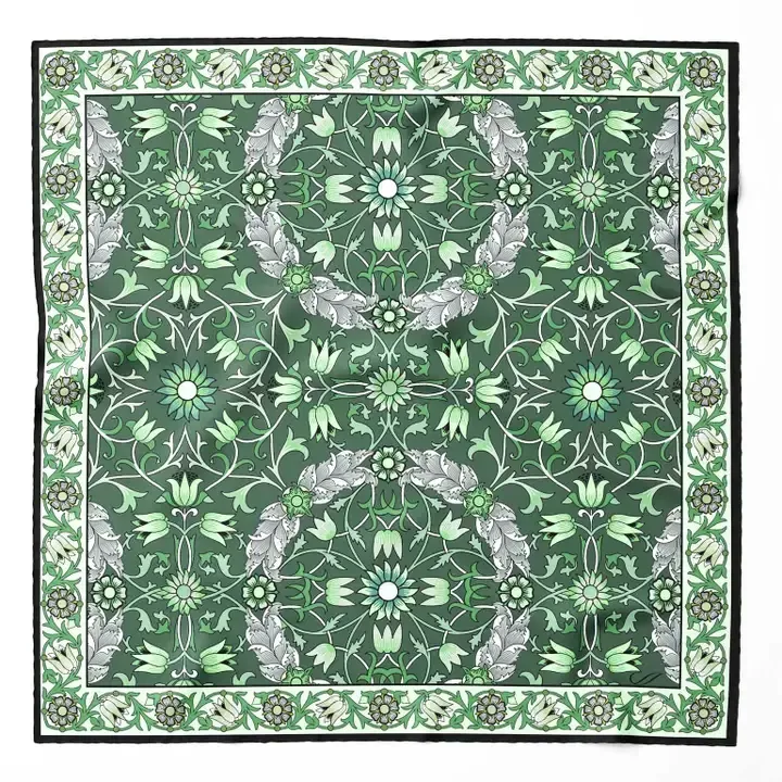 Itria - Seidentaschentuch grün