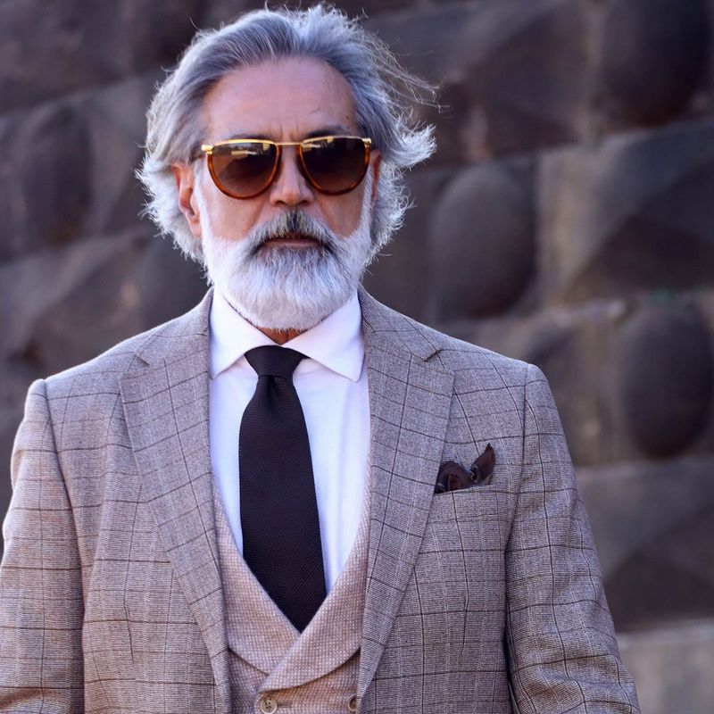 Nero - Seiden Grenadine Krawatte schwarz