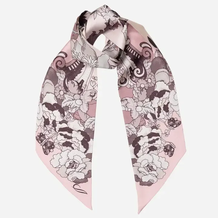 Raffaella Bandeau aus Seide rosa