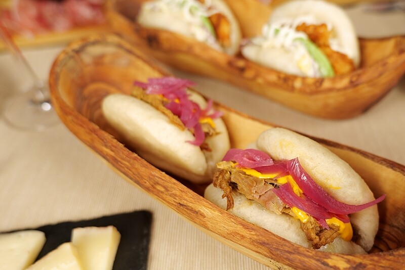 Bao buns al pulled pork
