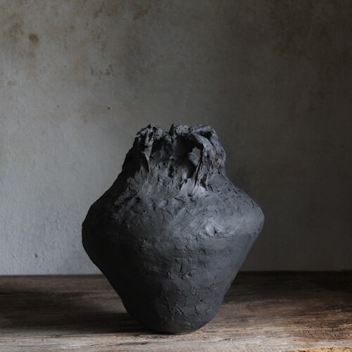 Wabi-sabi ceramic vase #0902