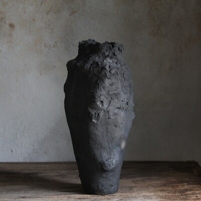 Wabi-sabi ceramic vase #0901