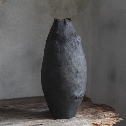 Wabi-sabi ceramic vase #0204