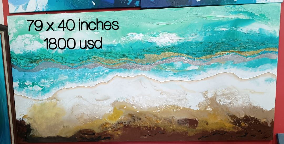 Acrylic Paintings #2A  #2B