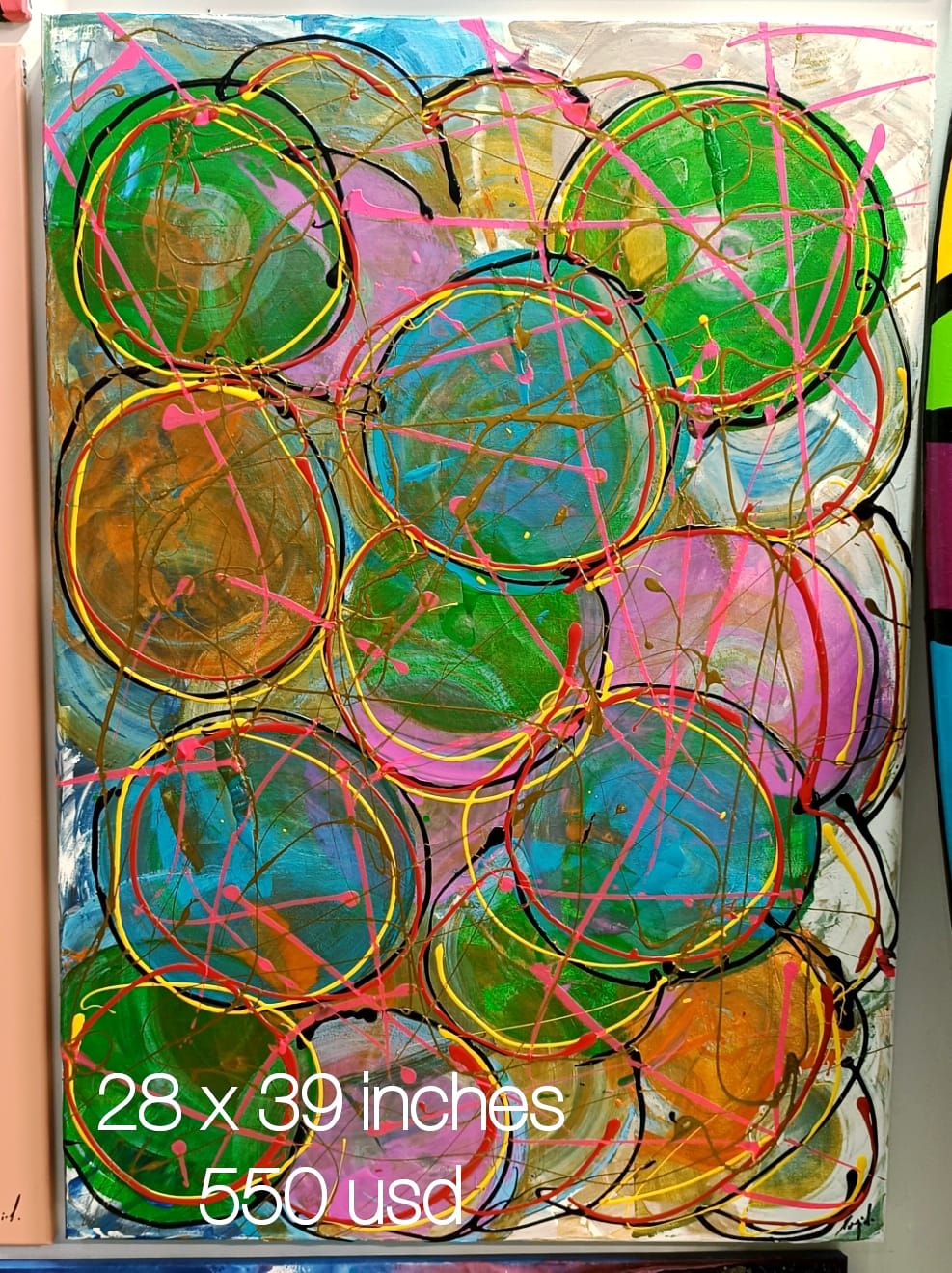 Acrylic Paintings #4A #4B