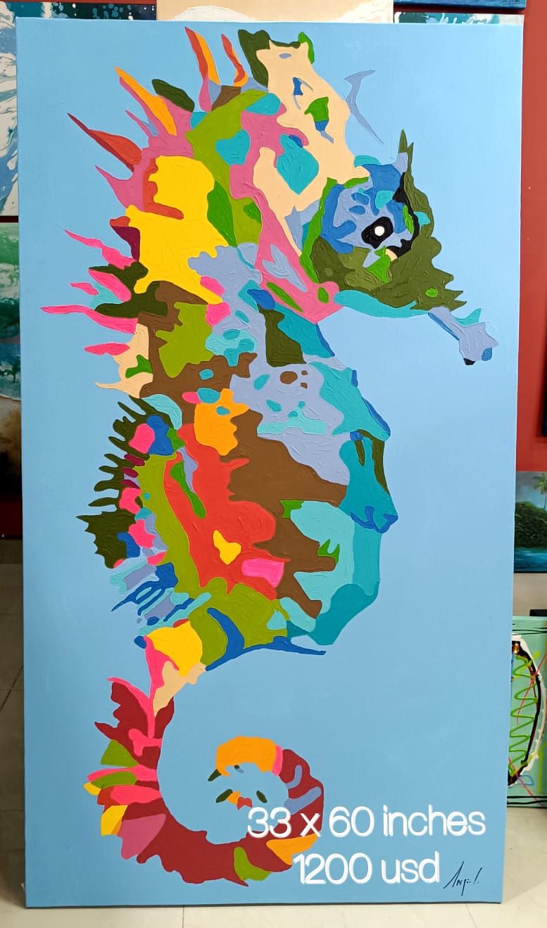 Acrylic Paintings #8A  #8B