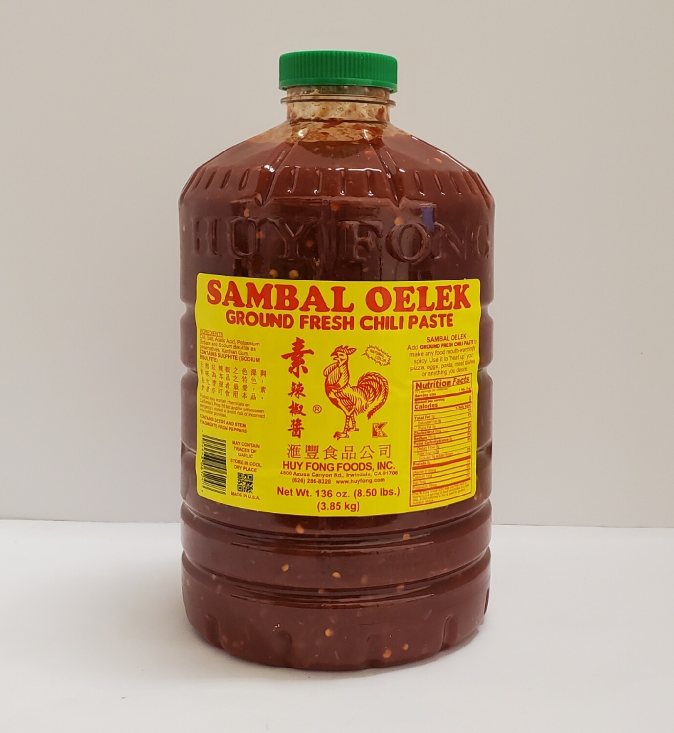 Sambal Oelek Ground Fresh Chili Paste (Industrial Size)