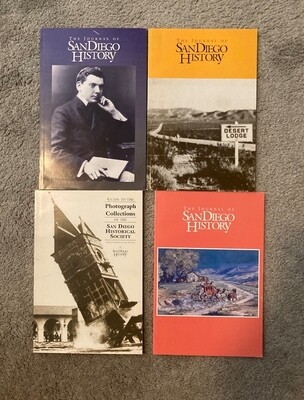 Nine issues of The Journal of San DIego History