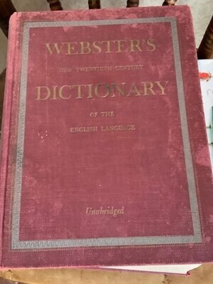 Webster's New Twentieth Century Dictionary of the English Language Unabridged 1954