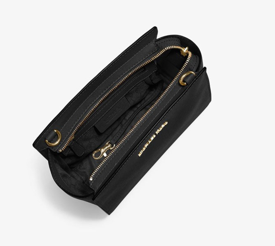 Michael Kors Selma Saffiano Leather Messenger Crossbody Bag Black :  : Fashion
