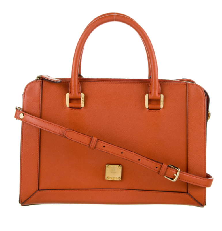 MCM Saffiano Leather Shoulder Bag