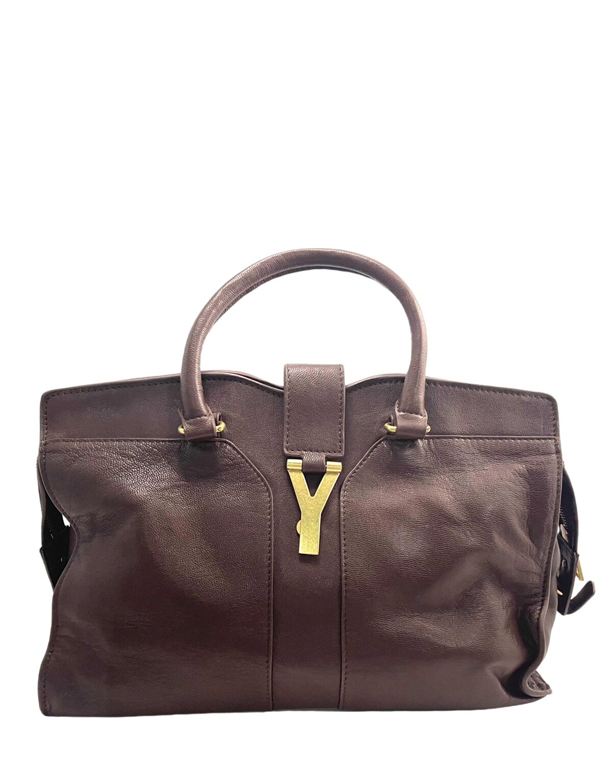 YSL Cabas Chocolate Tote Bag