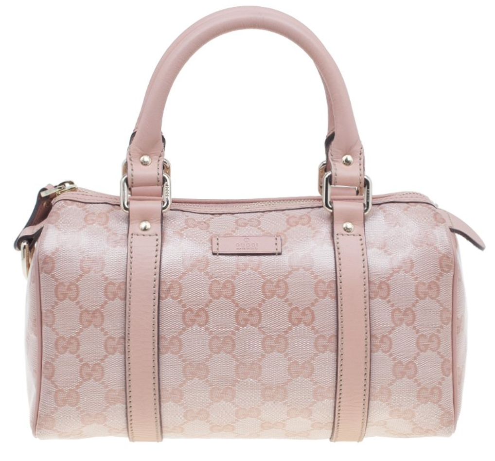 Gucci Pink Crystal Coated canvas GG small