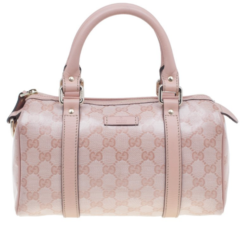 Gucci Pink Crystal Coated canvas GG small