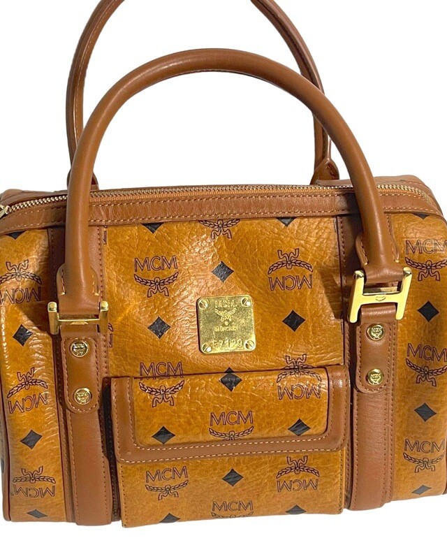 MCM Boston 25 Cognac