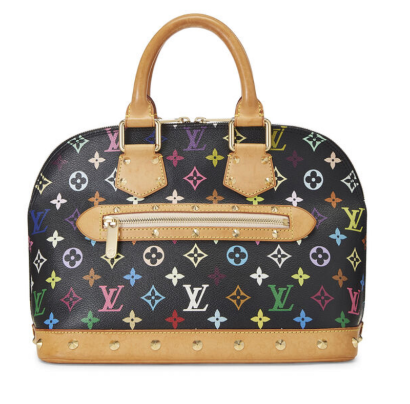 LV Black Monogram Alma Multi Colour