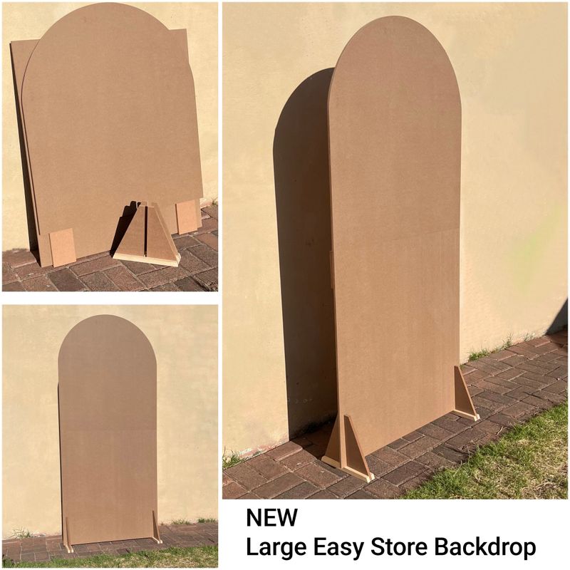 Large Unpainted Easy Store Backdrop Details in Description