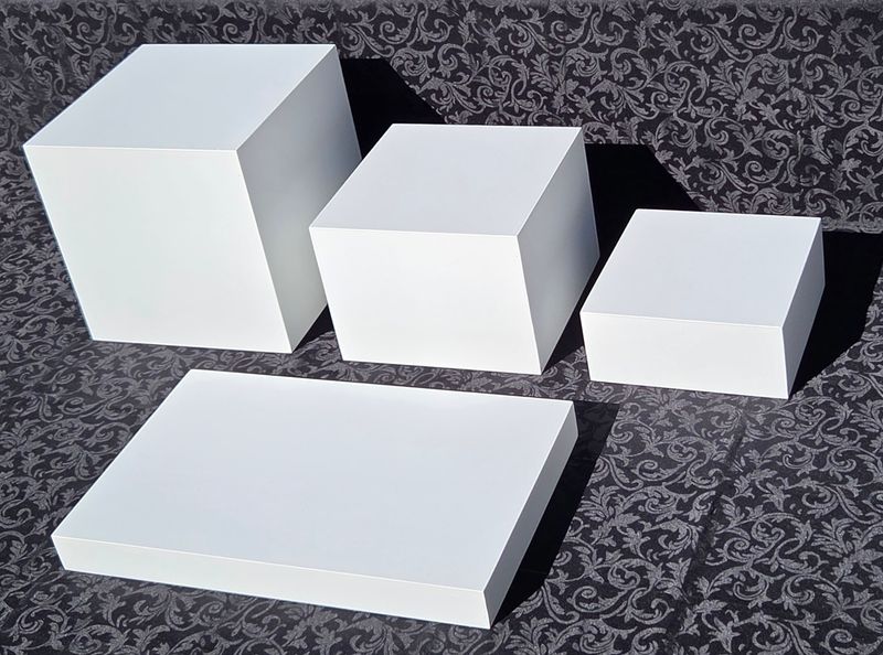 Custom 4 Piece Easy Store Table Riser Set Details in Description