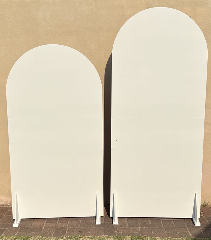 2 Piece Easy Store Arch Backdrop Set  Details in Description