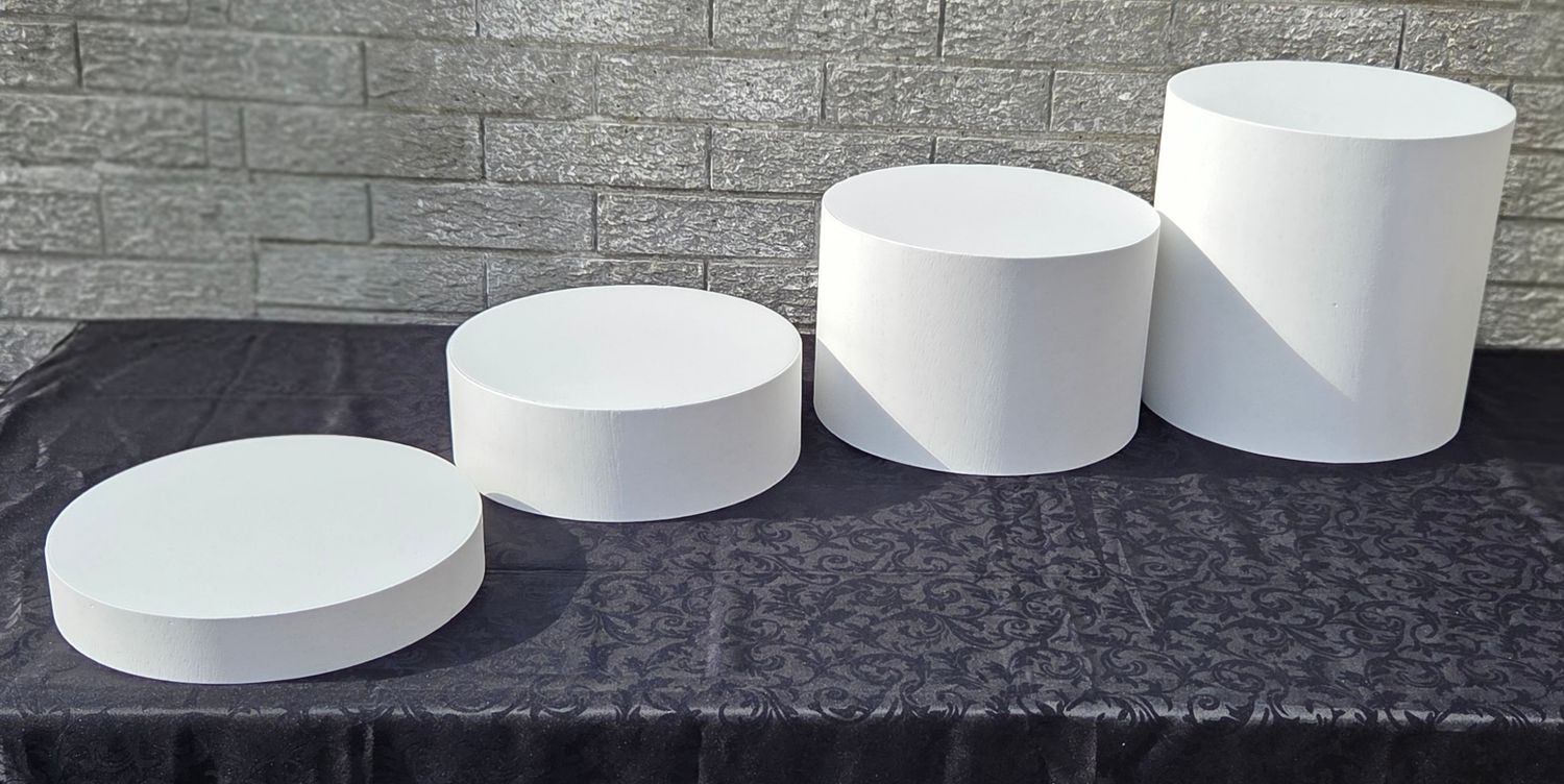 Custom Round 4 Piece Table Riser Set Details in Description