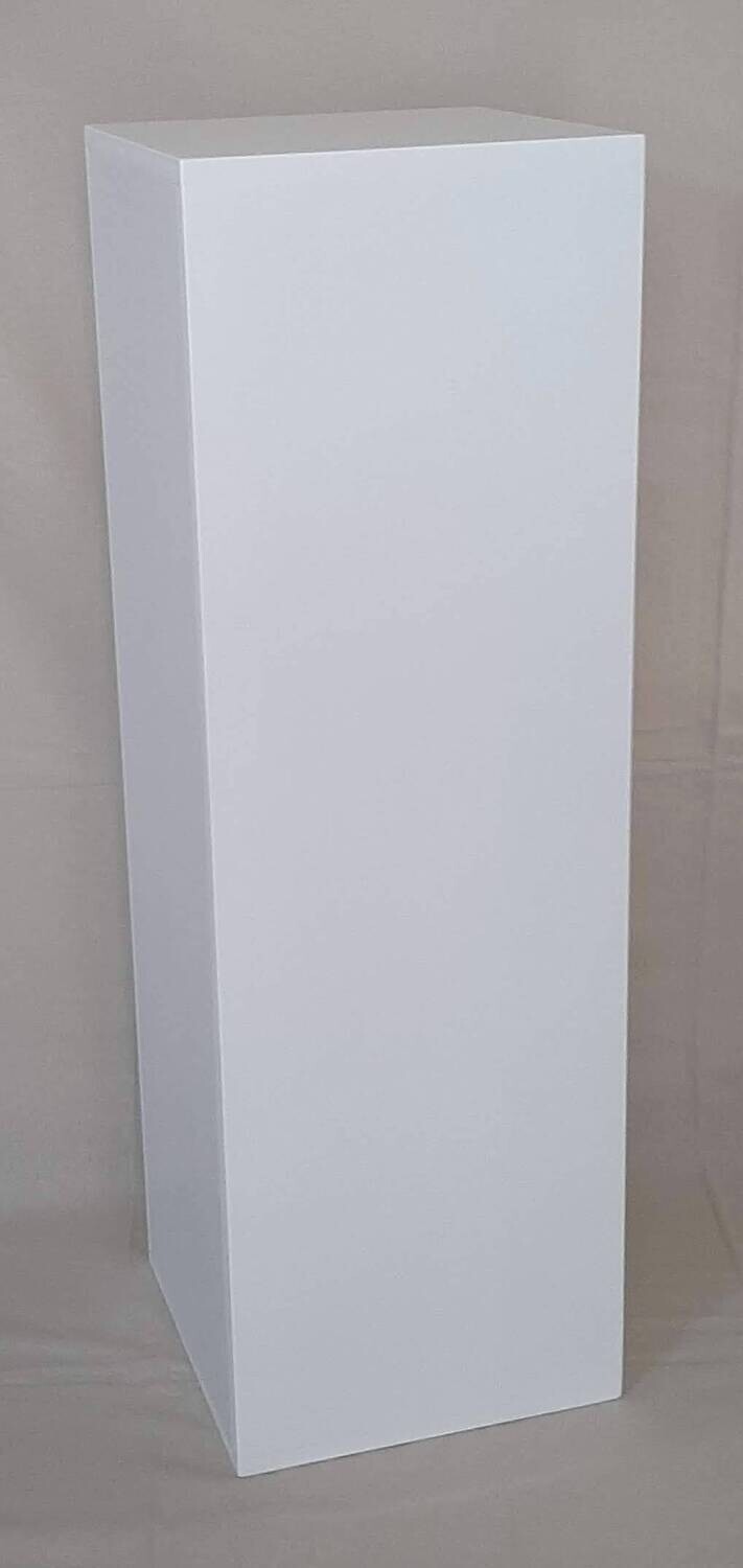 White Wooden Display Plinth Various Sizes. Details in Description