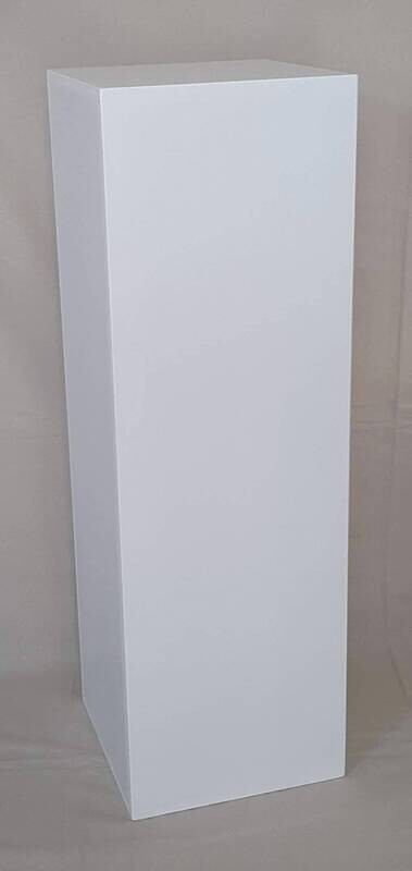 White Wooden Display Plinth Various Sizes. Details in Description