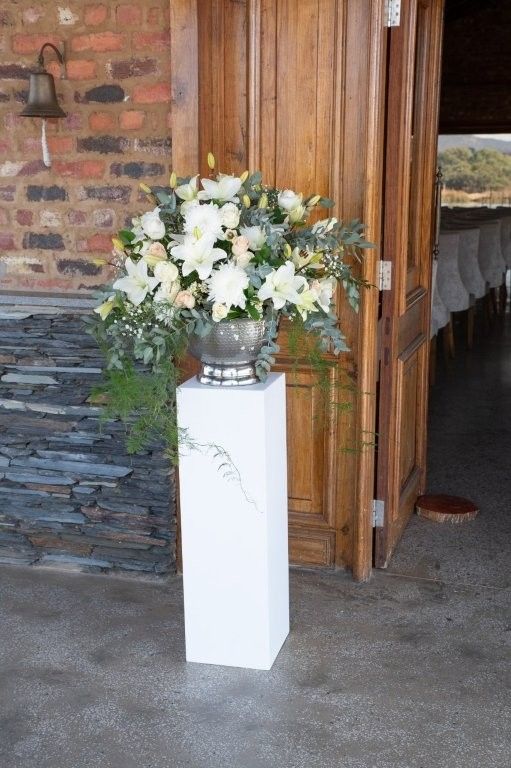 White Wooden Display Plinth Various Sizes. Details in Description