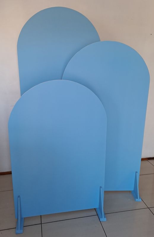 3 Piece White Wooden Backdrop Set  Various Colours.