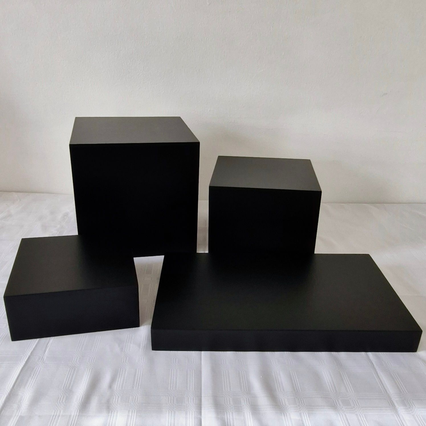 4 Piece Black Table Riser Set  Details in Description