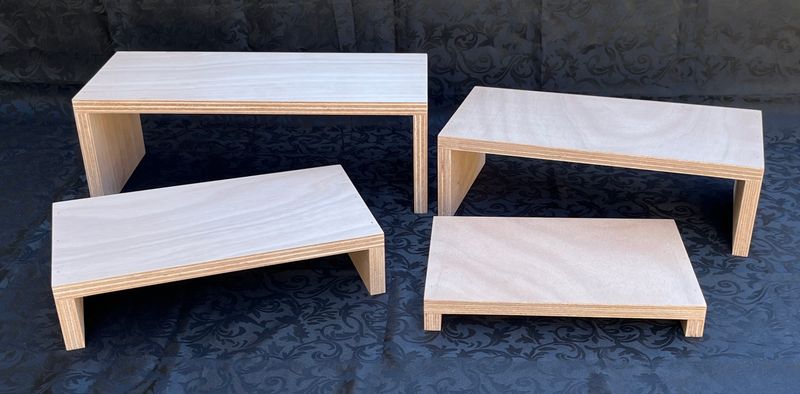 4 Piece Buffet Riser Set.Various Colours. Details in Description
