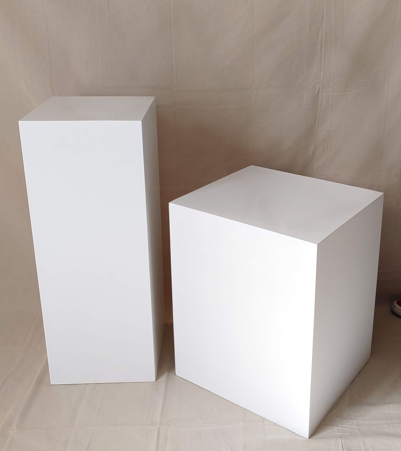 2 Piece Custom Wooden Plinth Set. Details in Description.