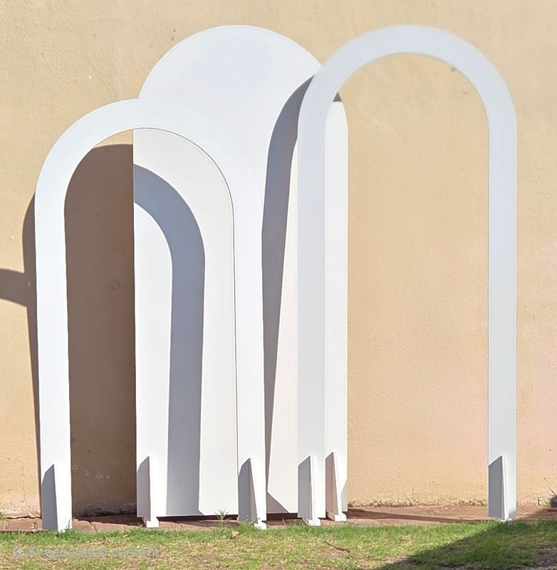 3 Piece Custom Wooden Arch Backdrop Set Details in Description
