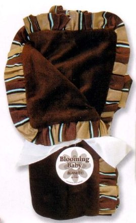 Brown Blanket w/ Chocolate Stripe
