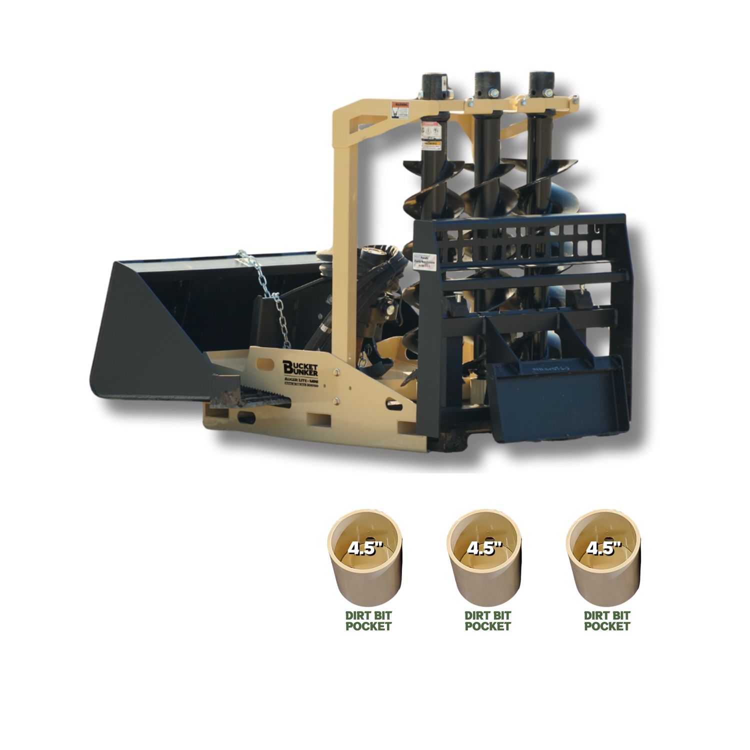 Auger Lite - MINI Auger Lite - MINI, Interchangeable Auger Bit Pocket Options: Dirt Bit x3