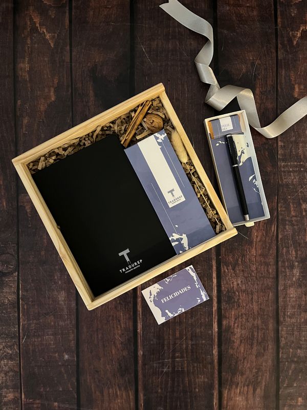 Libreta, Bolígrafo  &amp; Mini Chocolate