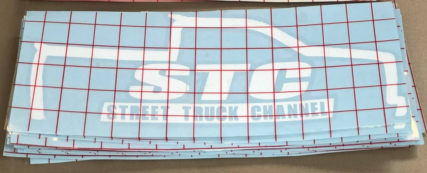 STC STICKER IN WHITE